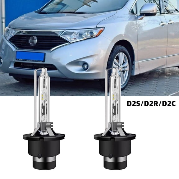 QIPEIZSP D2S/D2R/D2C HID Xenon Headlight Bulbs Fit For Nissan Rogue 2008-2013,Plug And Play,Pack of 2 ,6500K
