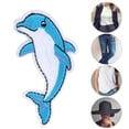 thumbnail image 4 of 20Pcs HandMade Dolphins Pattern Sewing Embroidery Cloth Patches Clothes Accessories, 4 of 8