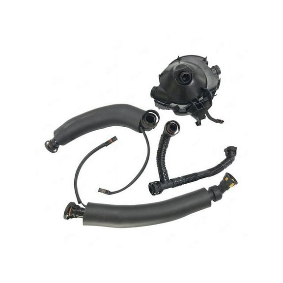 Crankcase Breather Hose Kit - 4 Piece - Compatible with 2005 - 2007 BMW 525i 2006