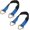 Blue, variant on 2 count Axle Tie Down Straps, 24 x 2 6000 Lb Capacity Wrecker Hauler Wheel Tie Down Strap with D Rings, Heavy Duty Automotive Accessories, for Tow Off-Road (Red)
