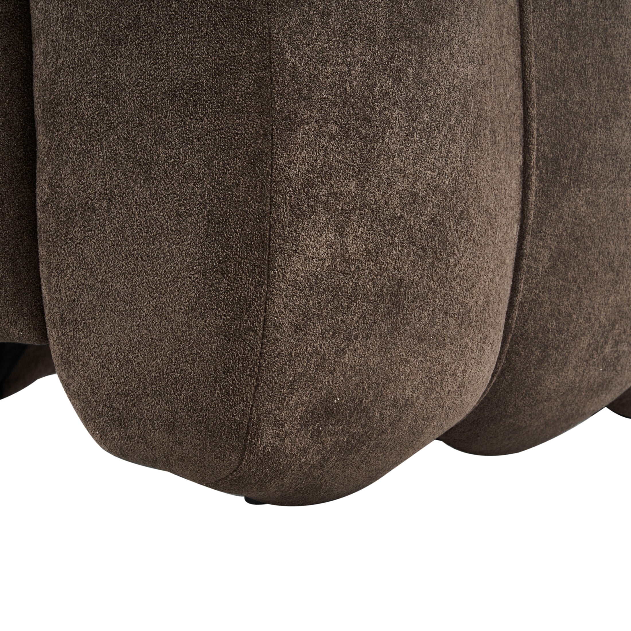 Christopher Knight Home Velvet Club Chair, Plush Upholstered Accent Chair with Channel Stitching, Dark Brown