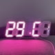 zanvin Clock Alarme 3D A Mené Numérique Clock Mur Déco Lumineux de la Table Électronique Adjastable Clock Mur Décoration Clock Salon A Mené Clock,gift Idées. pour Lui – image 1 sur 6