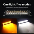 thumbnail image 2 of 60W Motorcycle LED Headlight Light Bar Kit with Mounting Bracket Switch Wir, 2 of 9