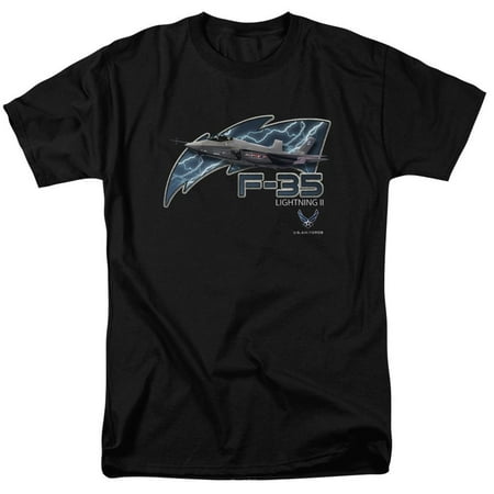 - Air Force - F35 Adult Regular Fit T-Shirt - Adult Regular Fit T-Shirt / 4XL / Black