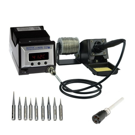 Aoyue 9378 PRO 60 Watt Programmable Digital Soldering Station-ESD Safe, Includes 10 Tips, C/F Switchable, Configurable Iron Holder, Spare Plug-in Heating (Best Plugins For Pro Tools 10)