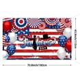 thumbnail image 2 of 5.9x3.6FT Happy Father's Day Background Stars and Stripes Background Patriotic Father's Day Party Decorations Banner Supplies Photo Booth Props, 2 of 6