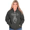 thumbnail image 3 of Heart Nuclear Explosion Symbolic Zip Up Hoodie Men's Women's Brisco Brands M, 3 of 6