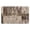 Modèle d'Épissage (25), variante sur Tapis de Salle de Bain 20x32 Pouces avec Design Géométrique Moderne de la Collection Rockwood : Ajout Parfait pour Salle de Bain, Chambre, Bureau, Salon, Entrée sur Planchers de Bois Franc