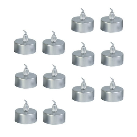 FRCOLOR 12Pcs LED Votive Candles Flickering Plastic Flameless Candle Lights with Illumination for Parties