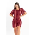 thumbnail image 2 of Jumper Casual Con Líneas Dama Vino Mundo Terra 026260, 2 of 3