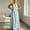Light Blue, variant on Morttic Women's Sexy Spaghetti Strap V-Neck Maxi Dress with Pockets – Flowy A-Line Summer Sundress Casual Daily Wear Light Blue,S