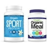 Orgain - Organic Sport Vegan, Gluten Free, Dairy Free Protein Powder - Vanilla (2.01 LB) + Meal Replacement Powder - Vanilla Bean (2.01 LB)