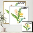 thumbnail image 3 of Green Leaves With Tropical Yellow Flowers I 30 in x 30 in Framed Painting Canvas Art Print, by Designart, 3 of 5