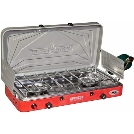 UPC: 0033246211312 | Camp Chef Everest 2 Burner Stove  MS2HP  Propane 1-lb Cylinder  Piezo IGN  Steel Frame