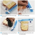 thumbnail image 4 of Pompe à Vide, Pompe Électrique avec Sacs de Rangement sous Vide, Sac de Pompe avec Câble USB, 5 Sacs de Rangement Rechargeables pour Voyage et Maison, Économiseur d'Espace, 4 of 7
