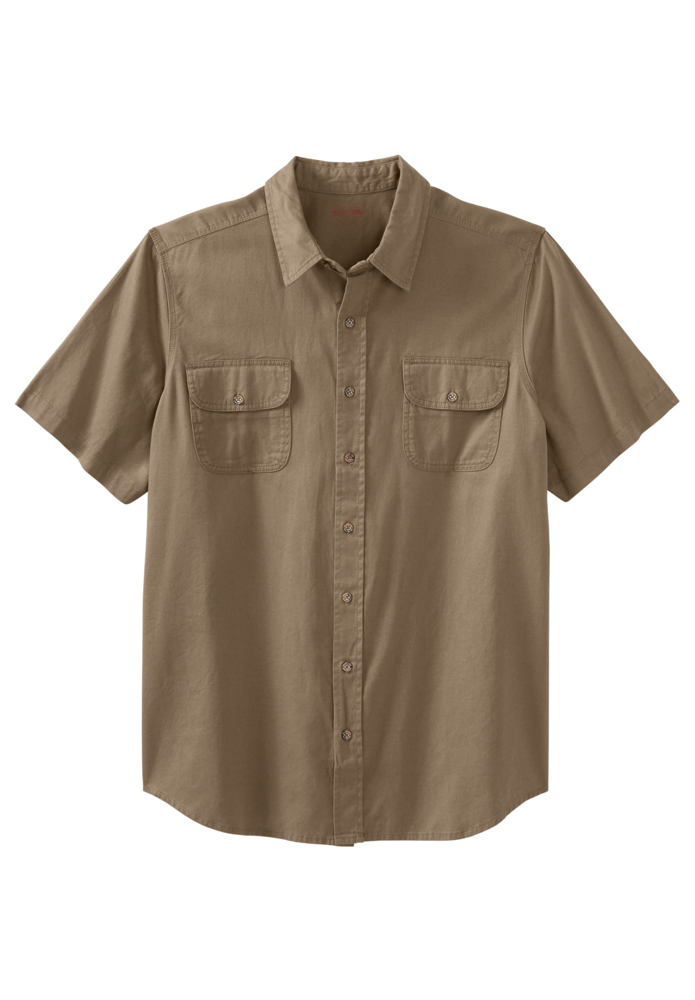 Boulder Creek by Kingsize Mens Big & Tall Short Sleeve Denim & Twill Shirt
