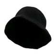thumbnail image 2 of WITHMOONS Wool Winter Short Brim Womens Solid Bowler Fedora Hat SLB1245 (Black), 2 of 5
