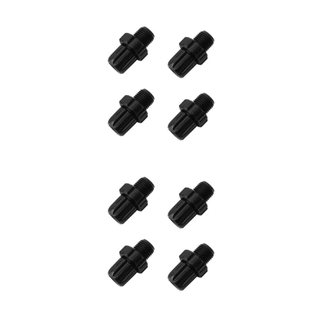Wosthever 4 piezas de tornillos de bicicleta de aleación de aluminio resistente al desgaste kit de pernos y tuercas universales prácticos Negro 2piezas