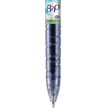 Pilot B2P Bottle-2-Pen Retractable Gel Roller Pens, Fine Point, Black, 2 Count
