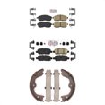 thumbnail image 1 of Transit Auto Front Rear Ceramic Disc Brake Pads and Parking Shoes Kit for Car Nissan Altima KNN-101064, 1 of 8