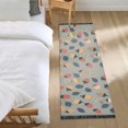 thumbnail image 3 of Yayeee Runner Rug for Bedroom 2'x6' Machine Washable Hallway Non Slip Mat, Gray Acorns Pattern, 3 of 8