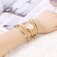 thumbnail image 3 of Reloj de Pulsera de PU Jadeshay con Tejido Trenzado para Mujer Estilo Casual, 3 of 8