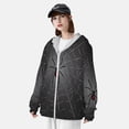 thumbnail image 3 of Daiia Black Spider On Web UPF 50+ Sun Protection Hoodie Jacket Lightweight Long Sleeve Sun Shirt for Women Men with Pocket Hiking Outdoor-Large, 3 of 7