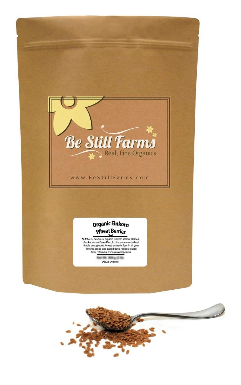 Be Still Farms Organic Einkorn Wheat Berries (1 Lb) Organic Farro Grain