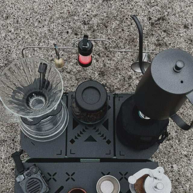 Tablero De Mesa Portátil Para Acampar, Tablero De Mesa De Diseño Hueco, aleación De Aluminio Ligera, Resistente Al óxido Para Senderismo Al Aire