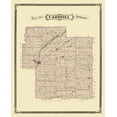 thumbnail image 2 of Andreas 15x18 Black Ornate Wood Framed with Double Matting Museum Art Print Titled - Carroll Indiana Landowner - Andreas 1876, 2 of 4