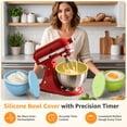thumbnail image 6 of GVODE 3-Pack Silicone Bowl Liners with Lids for KitchenAid 4.5-5 Qt Tilt-Head Stand Mixers, 6 of 7