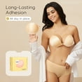 thumbnail image 4 of Niidor Women's Reusable Sticky Push-up Bra Backless Strapless Silicone Bra 2025 Upgraded Magnetic Clasp Bras, 4 of 8