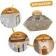thumbnail image 4 of Boho Semi Flush Mount Light Led Ceiling Light Mount Ceiling LightFixture Rattan Straw Rope Bathroom Light Shade, 4 of 5