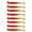 Red, variant on 2.95In Paddletail Swimbait, Bright Red Soft Shad Lure Realistic Swimming Action For Predator Bass Trout Crappie Fishing (Red)