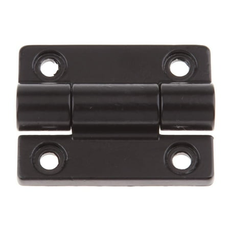 Zxpjkyu 4pcs 1.77 x 1.34 inch Adjustable Torque Hinge Black Positioning Hinge Door Hinge