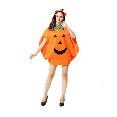 Halloween Pumpkin Fancy Cosplay Dress Costumes Adult for Party Activities