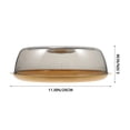 thumbnail image 2 of Toddmomy Microwave Oven Cover in Yellow PET for Food Storage at Home 1 Set, 2 of 5