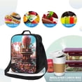 thumbnail image 4 of Pofeuu fairy-tale-world-with-delicious-candy Print Lunch Bag Women Insulated Lunch Box Reusable Leakproof Large Spacious Cooler Tote for Women Men, 4 of 7