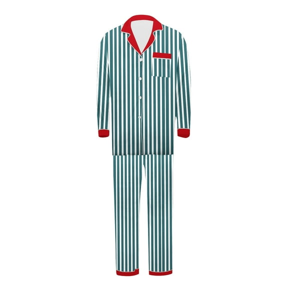 Rohuuque 2024 Family Pajamas Matching Sets for Men Halloween Parent-Child Casual Printed Long Sleeve Top With Bottom Outfits Loungewear Set Wear Daddy Orange
