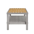 thumbnail image 3 of Songmics Home Sencillo Collection - Coffee Table with Storage, Rattan & Faux Wood, Gray and Beige, 3 of 6