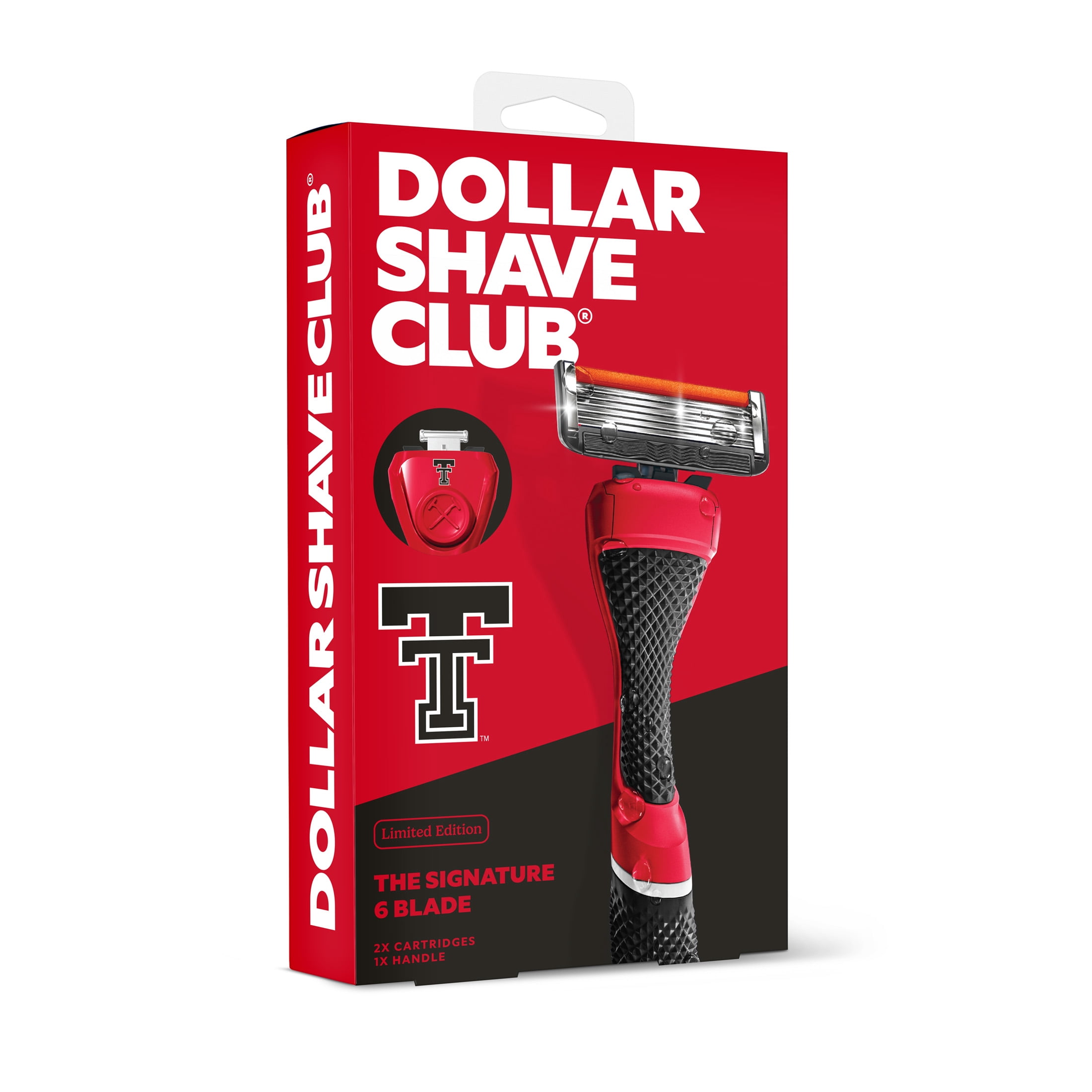 Dollar Shave Club Texas Tech 6-Blade Razor Starter Set