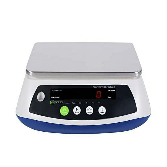 U.S. Solid Waterproof Bench Scale IP68 Compact Digital Platform Scale 15kg x 1g (33lb x 0.002lb)