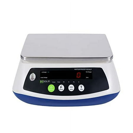U.S. Solid Waterproof Bench Scale IP68 Compact Bench Water-Repellent Digital Platform Scale 30kg x 5g (66lb x 0.01lb)