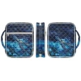 thumbnail image 2 of ZUXONGSY Sea Turtle Galaxy Hibiscus Print Bible Cover Case for Women Quilted Bible Bag Sturdy Journal Case with Handle Scripture Bag for Study, 2 of 7