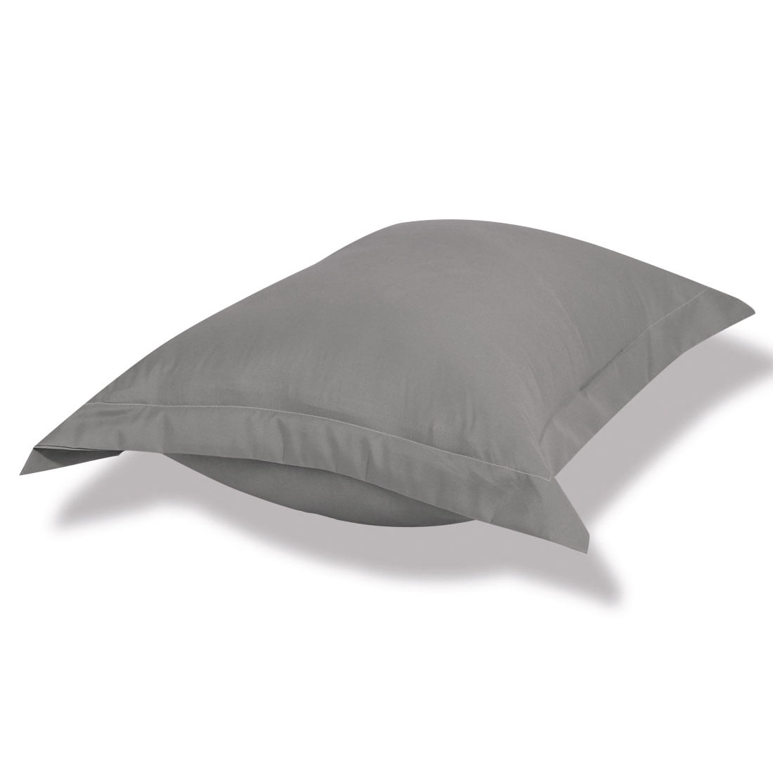 Unique Bargains Pillowcases Soft Microfiber Pillow Shams Set of 2 Queen Grey
