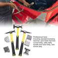 thumbnail image 4 of Auto Body Repair Kit, Polished Curved Dolly Ergonomic Auto Body Hammer 7PCS High Toughness with Box for Woodworking, 4 of 7