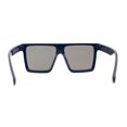 thumbnail image 4 of Squared Mobster Mafia Oversize Rectangular Sunglasses Navy Black, 4 of 4