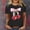 Black, variant on Tshirt Women Cherry Print Short Sleeve Crewneck Fruit Top Tees for Women Purple S