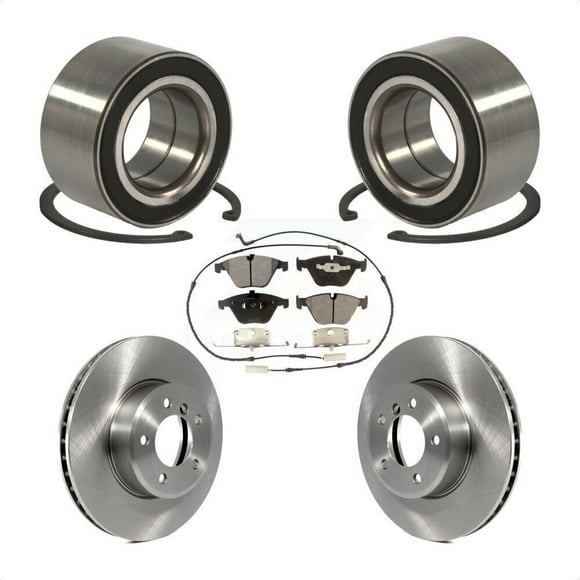 Transit Auto Front Wheel Bearing Disc Brake Rotors and Ceramic Pads Kit for Car BMW 530xi 528i xDrive 535i 535xi 528xi 525xi KBB-100185
