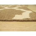thumbnail image 4 of Handmade Wool Brown Contemporary Trellis Flatweave Revesible Moroccan Rug, 4 of 5